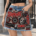 SLK Embellished Denim Skirt DNBN