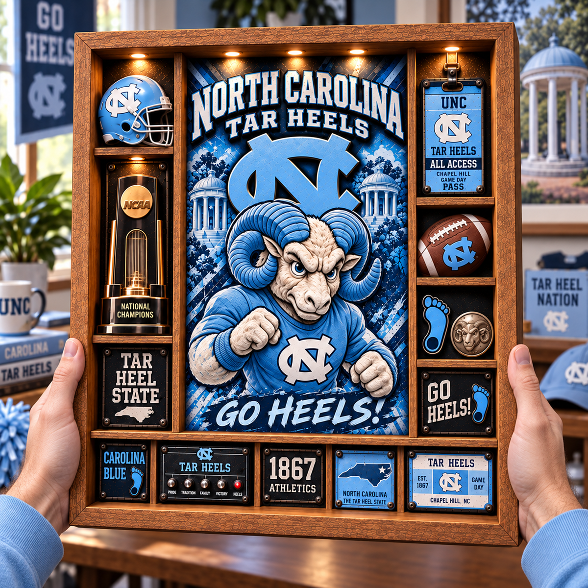 UNC Premium Shadow Box PVNA