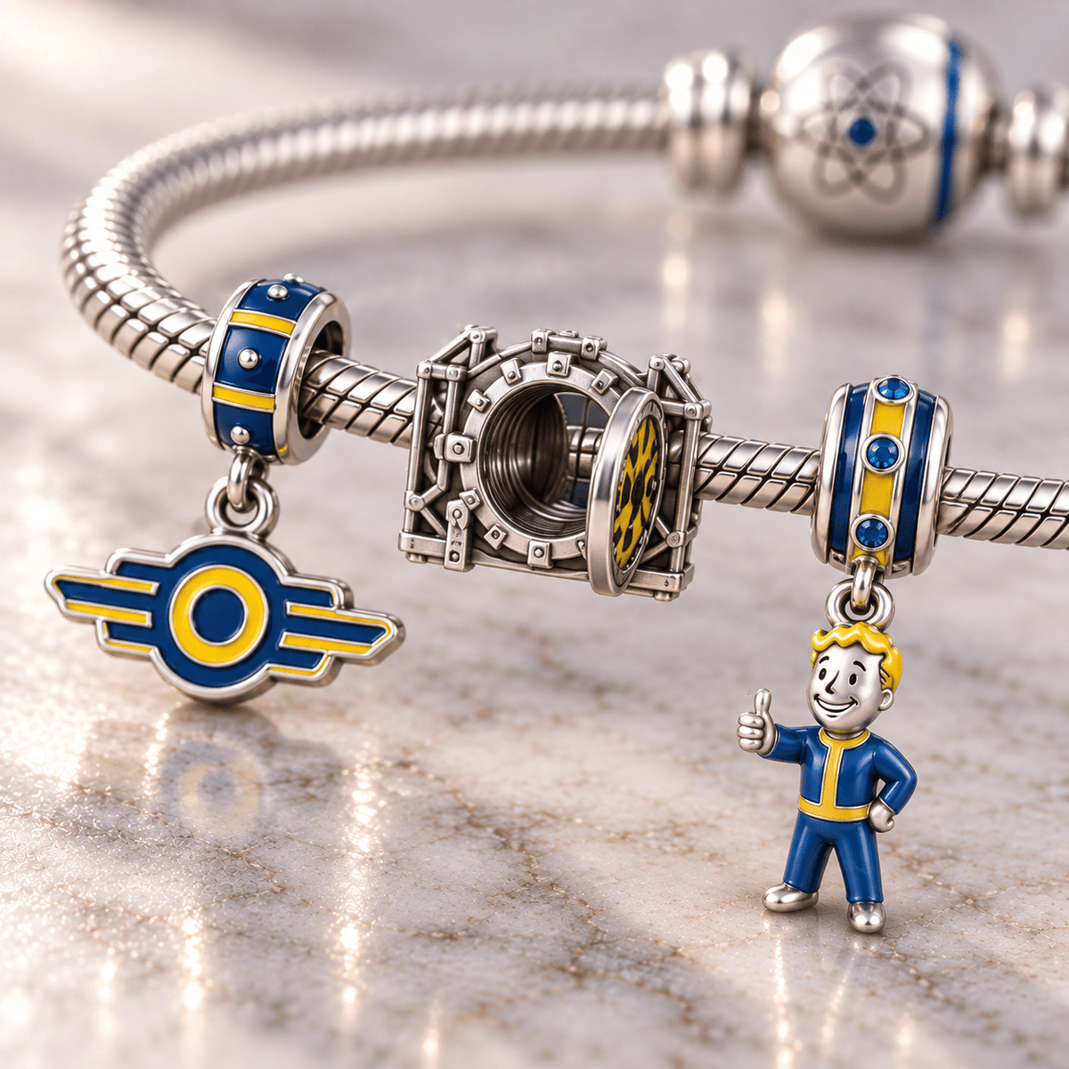 FOG Silver Charm Bracelet Set HQH