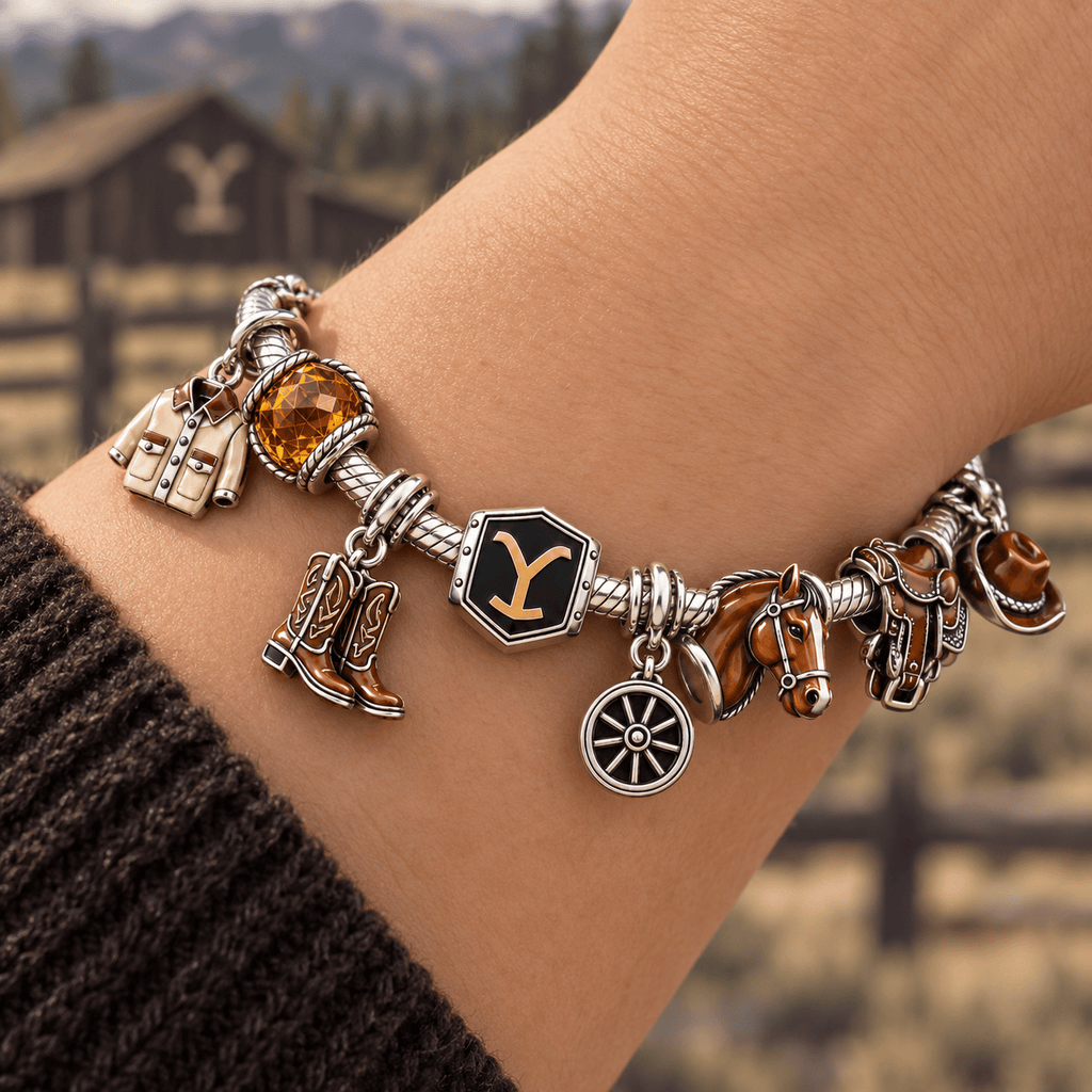 YLST Silver Charm Bracelet Set TTTT