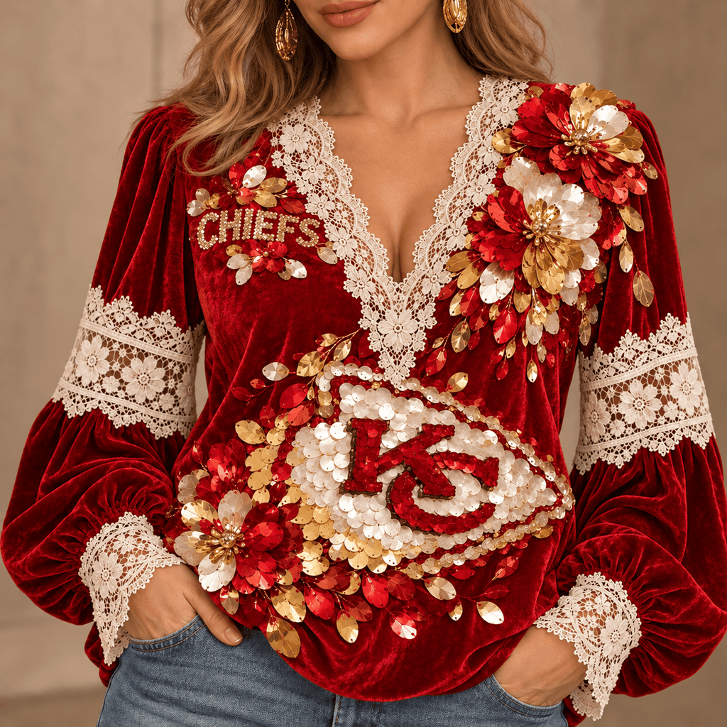 KCC Lace-Trimmed Women’s Blouse HTTT