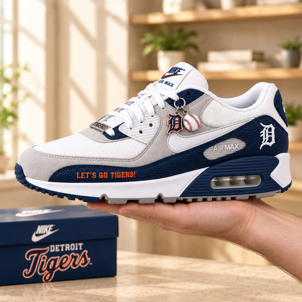 Detroit Tigers Premium Low-Top Sneakers